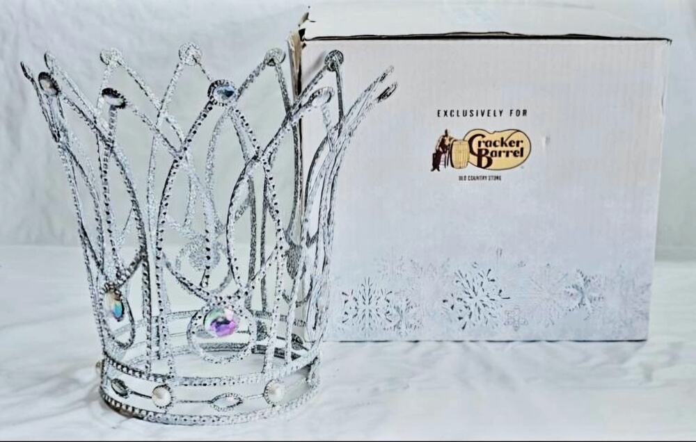 Rhinestone Crown Tree Topper Made For Cracker Barrel Christmas Tree Decoration